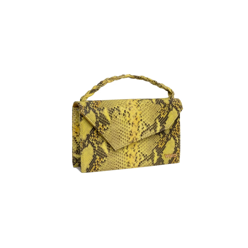 The WURA Bag | Yellow Snake Print