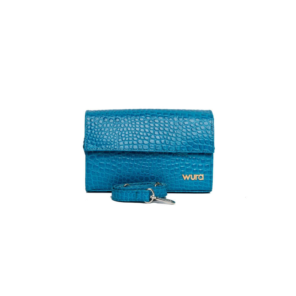The WURA Bag | Croc Blue Shoulder