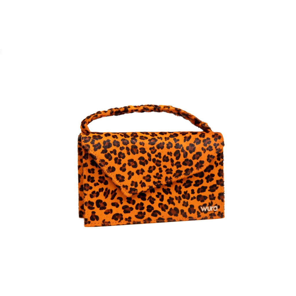 The WURA Bag | Orange Cheetah Print